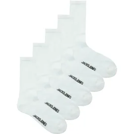 JACK & JONES JACREGEN TENNIS SOCK 5er Pack Weiß Einheitsgröße