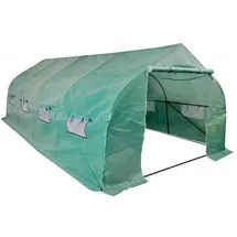 vidaXL Polytunnel-Gewächshaus 6 x 3 x 2 m grün