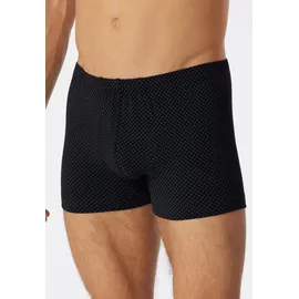 SCHIESSER Cotton Casual Boxershorts gepunktet schwarz 4XL