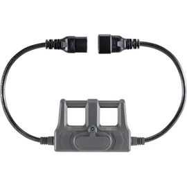 VOLTCRAFT CAA-1L 16 Messadapter Kaltgeräte-Stecker C20 - Kaltgeräte-Buchse C19 Dunkelgrau