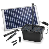 Esotec Solar Teichfilterset Starter 25/875, Teichfilter Komplettset, Pumpe 875l/h,