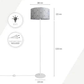 Paco Home Luca Stella 144cm grau/weiß