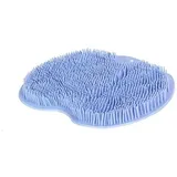 RQzaufania Fußschrubber für die Dusche, Fußreiniger Massagematte mit Rutschfester Absaugung, Reinigt, Peelt, Massiert Ihre Füße ohne Bücken (Blau)