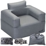 Skandika Luftsofa Easy Air Single Aufblasbares Sofa Outdoor, - 1 Personen, grau No Size