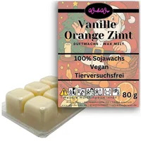WonderWax Duftwachs WonderWax® Duftwachs Weihnachten 6 Würfel (Spicy Vanille Orange Zimt), Duftrichtung: Spicy Vanille Orange Zimt