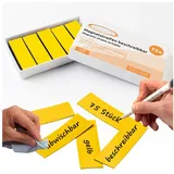ECENCE Magnetstreifen beschreibbar Etiketten Magnete Schilder Gelb