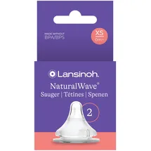 Lansinoh Sauger Gr. XS - extra langsamer Milchfluss - speziell für Neugeborene geeignet, 2 St.