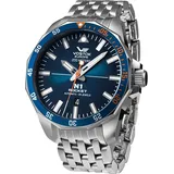 Vostok Europe Herren-Automatikuhr Rocket N-1 Stahl/Blau