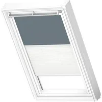 VELUX Verdunkelungsrollo Duo DFD SK06, 4581SWL Blaugrau/Weiß, weiß