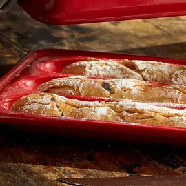 Emile Henry Brotbackform Baguette 39 x 24 cm