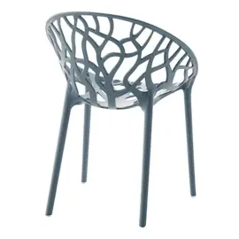 CLP Hope Gartenstuhl Sessel 59 x 59 x 80 cm grau 4 St.