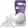 Philips Avent Responsives StillSchnuller Natural 0m, 2 Stück (Modell SCY961/02), Abfluss 1 - Neugeborenes