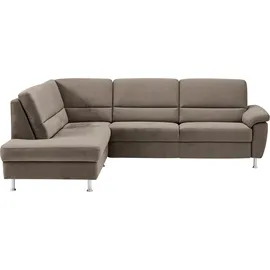 CALIZZA INTERIORS »Onyx L-Form«, Ottomane links oder rechts, wahlweise mit Bettfunktion, Breite 257 cm