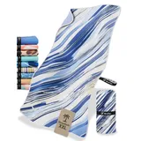 NirvanaShape Strandtuch XXL - Strandhandtuch mit über 32 Strand-Muster - schnelltrocknende Mikrofaser Badetuch, Microfaser Handtuch, Badehandtuch - 200 x 90 cm