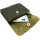 lemasi Mini Geldbörse Leder Portemonnaie olive