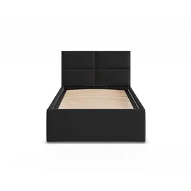 mebligo Polsterbett 90 x 200 cm Schwarz