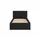 mebligo Polsterbett 90 x 200 cm Schwarz
