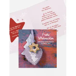 Weihnachtsgrußkarten geschäftlich selbst gestalten mit Spruch und Fotos im Onlinedesigner bei Meine-Kartenmanufaktur.de