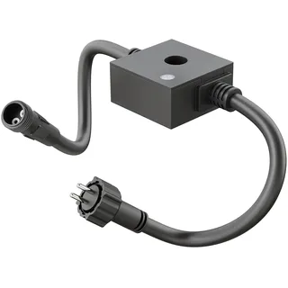 ledscom.de Dämmerungssensor für außen, IP44 Stecksystem NEMO, schwarz, Helligkeitssensor, Tag-Nacht-Schalter