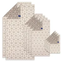 Villeroy & Boch Handtuch 1er Pack 'Carré' Creme/Taupe