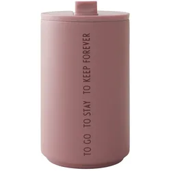 Design Letters - Thermo Cup 0.35 l, To Go To Stay To Keep Forever / ash rose