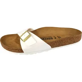 Birkenstock Madrid Birko-Flor Lack schmal patent white 41