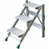 Industrielle Trittleiter 3 Stufen - Maximale Arbeitshöhe 2.75m - PO-3