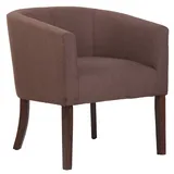 CLP Sessel Nemea Stoff braun/antik