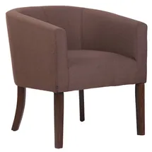 CLP Sessel Nemea Stoff braun/antik