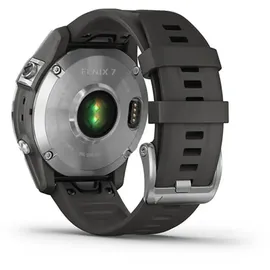 Garmin Fenix 7 Standard silber mit graphitfarbenem Armband