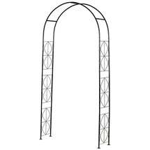 Outsunny Torbogen 114 x 30 x 230 cm Schwarz