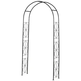 Outsunny Torbogen 114 x 30 x 230 cm Schwarz