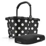 REISENTHEL® Einkaufskorb carrybag mit cover, Einkaufskorb Picknickkorb inklusive Abdeckung schwarz