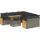 vidaXL Garten-Lounge-Set 9-tlg. grau