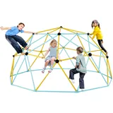 Vevor Kletterkuppel, 3,05 m hohes geometrisches Kletterkuppel-Spielzentrum für Kinder von 3 bis 10 Jahren, Klettergerüst Tragfähigkeit 340 kg, mit Klettergriff, Spielgerät Garten Hinterhof