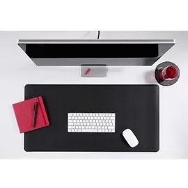 Deflecto Schreibtischunterlage doppelseitig schwarz/rot Kunstleder 120,0 x 60,0 cm, 1 St.