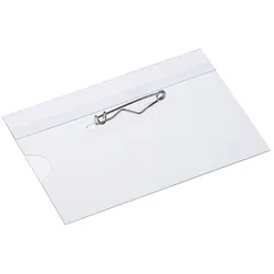 Europel Namenschild mit Nadel Befestigung 90 x 60mm  / 24 Stück, 121264