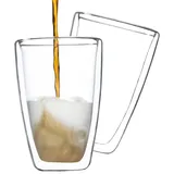 Hi Latte Macchiato Gläser 2 Stk. 400 ml Transparent