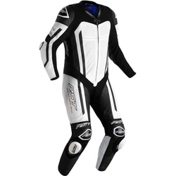 RST Pro Series Evo Airbag 1-Teiler Motorrad Lederkombi Airbag Einteilige Motorrad Lederkombi, schwarz-weiss, Größe S für Männer