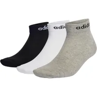 Adidas Think Linear Knöchelsocken Herren IC1306 - medium grey heather/white/black