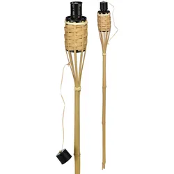 Gartenfackel Bambus - 60cm - Fackel aus Naturmaterialien