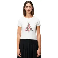 Zero Shirt mit Aufdruck und Schleife Patch CreamRed |