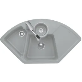 Villeroy & Boch V&B Eckspüle Solo Eck Spülbecken, steam CeramicPlus