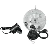 Eurolite Spiegelkugelset 20cm mit LED Spot