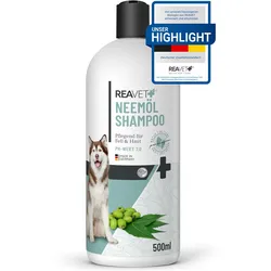 ReaVET Neemöl Hundeshampoo 500ml - Vitalisierende Fellpflege