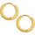 KUZZOI Creolen Herren gold 925 Silber onesize