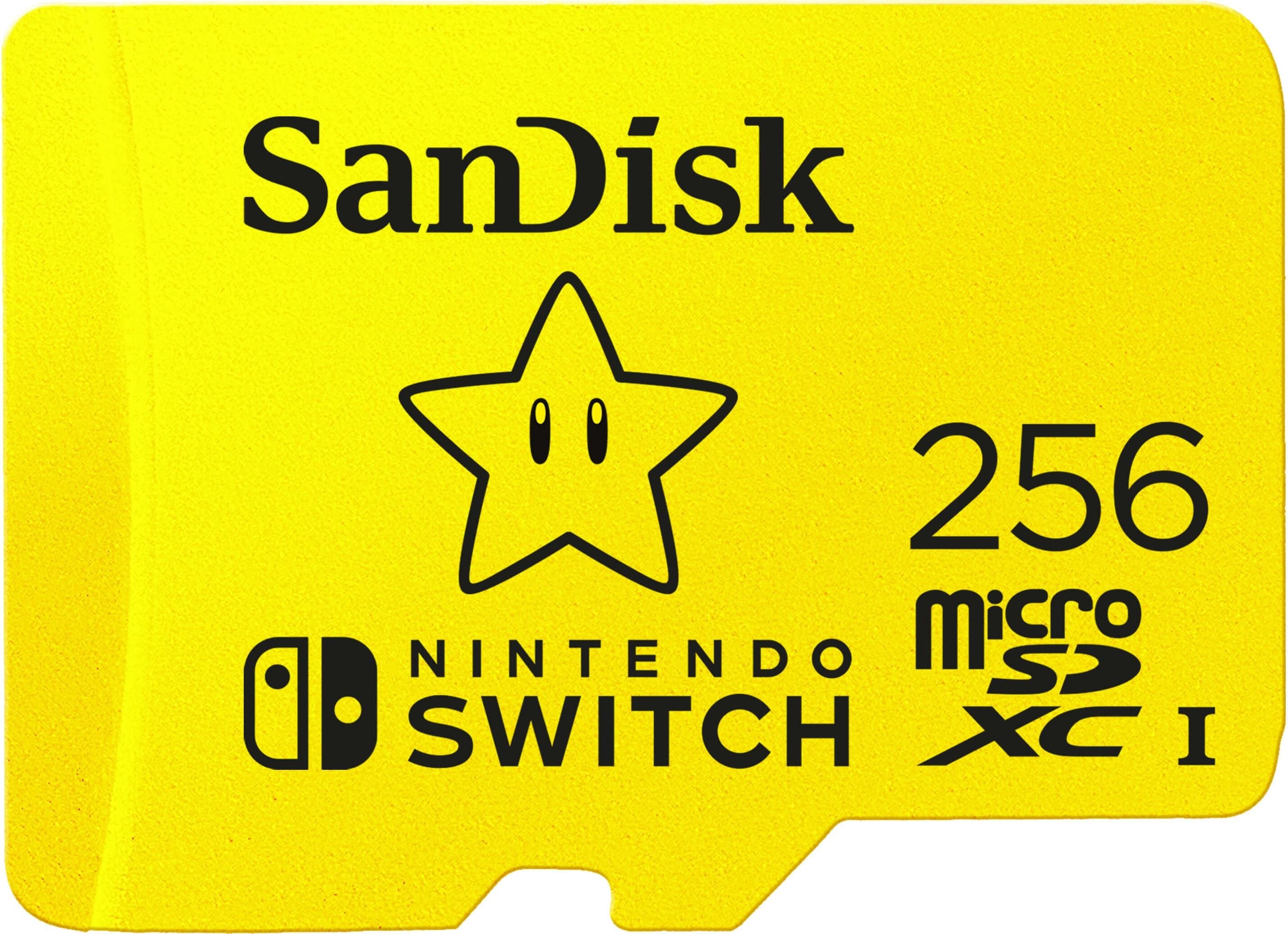 SanDisk Nintendo Switch (microSDXC, 256 GB, U3, UHS-I), Speicherkarte, Gelb
