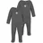 normani Outdoor Sports 2er Pack Baby Merino Strampler „Levin" in Anthrazit | Gr.: 74