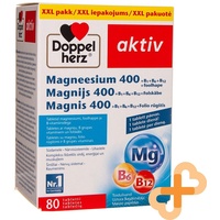 DOPPELHERZ Aktiv Magnesium 400mg Vitamin B Komplex 80 Tabletten Nervös System