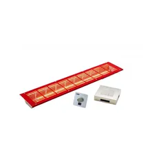 InfraWorld VITALlight-IPX4 Infrarotstrahler-Set rot, Easy Control-silbergrau - gerader Einbau